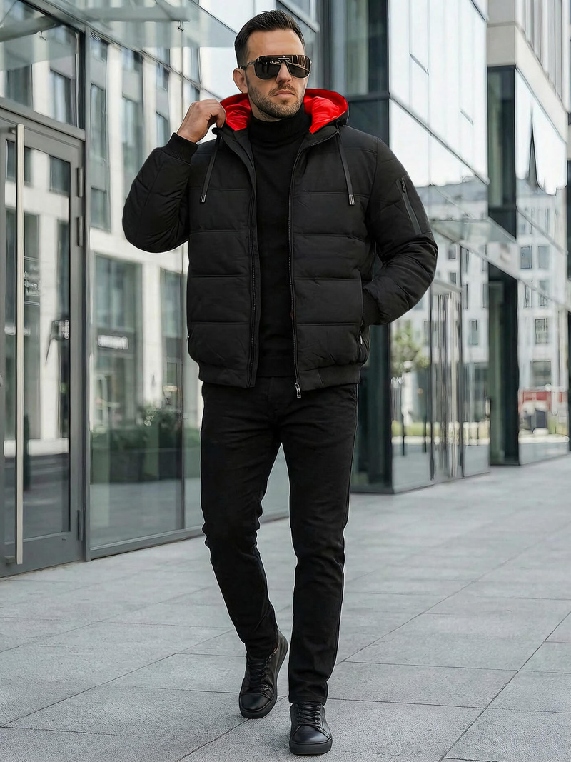 Куртка чоловіча чорна OZONEE JS/31M5003Z