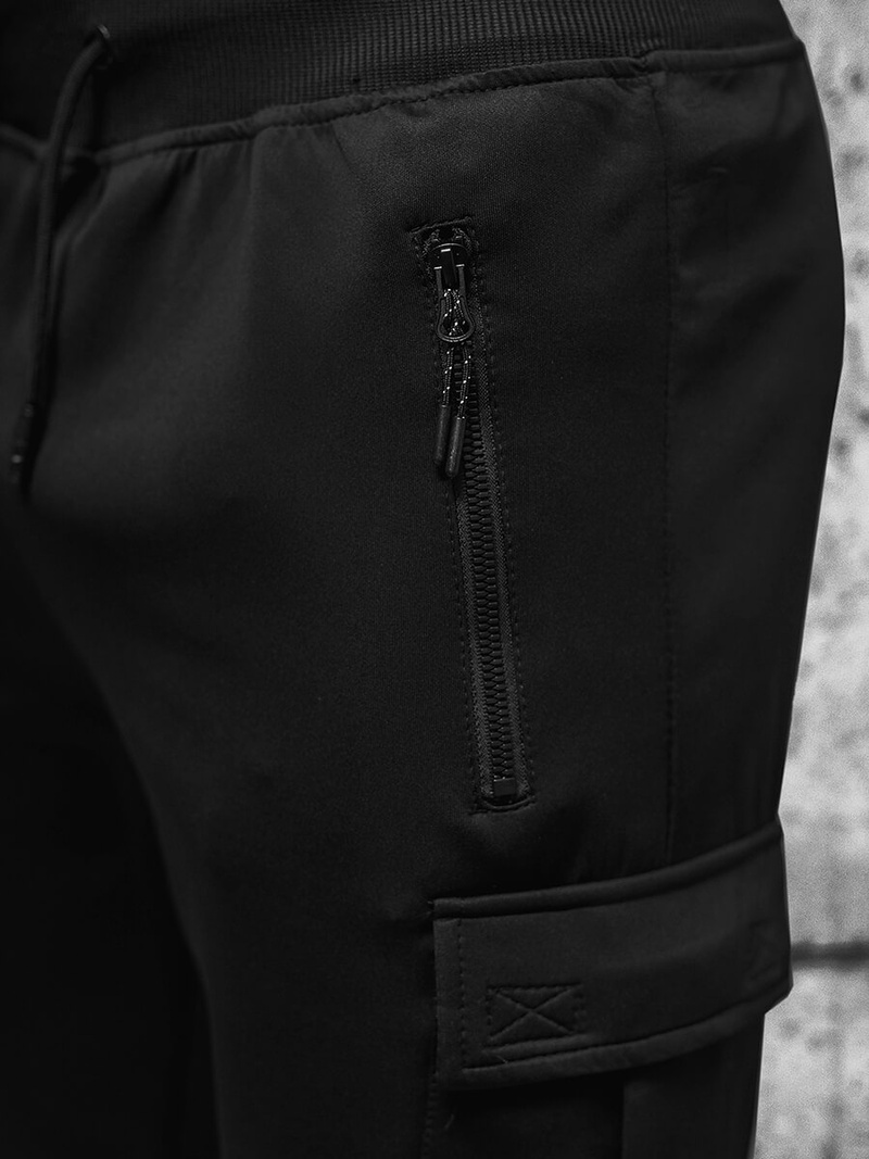 Spodenki dresowe męskie czarne OZONEE JS/8K1127/3