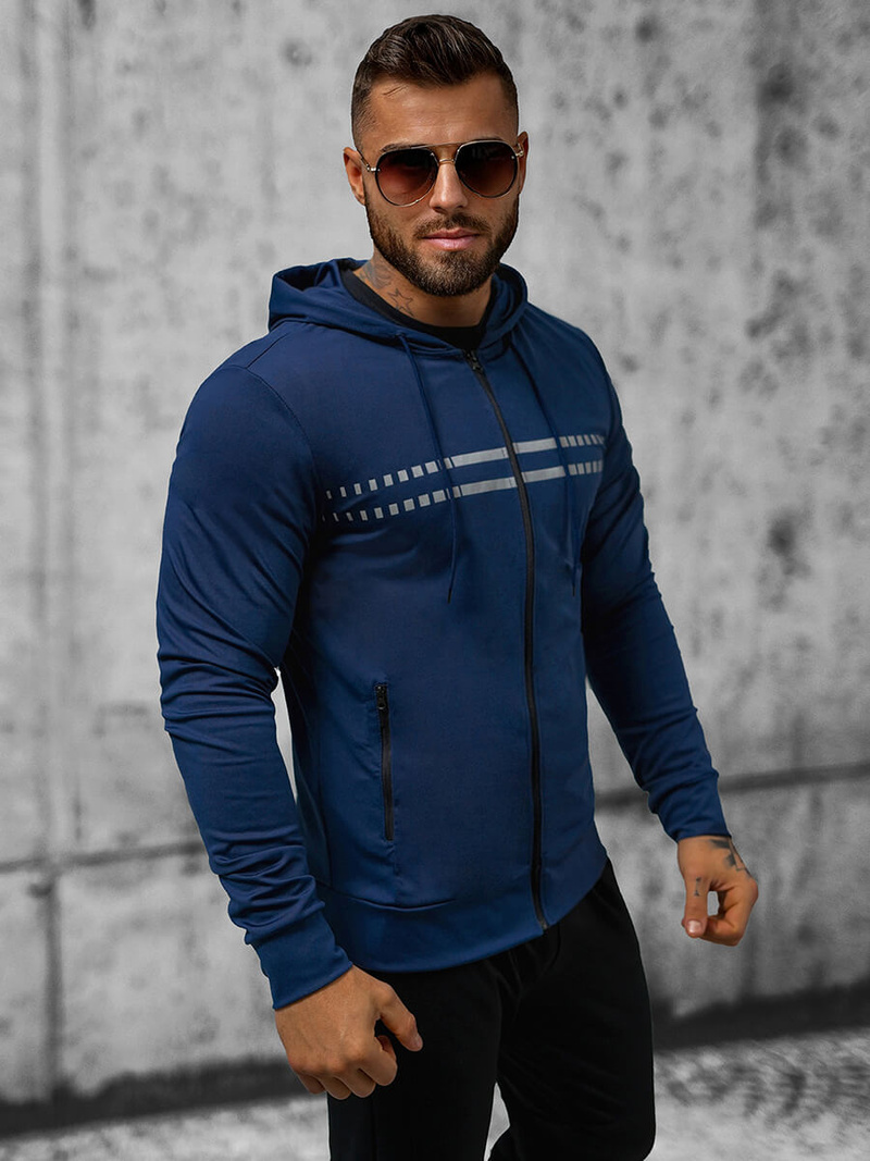 Kurtka przejściowa męska granatowa OZONEE JS/M10306