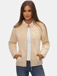 Bluza rozpinana damska beżowa/2 OZONEE JS/HH006/34Z