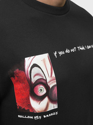 Bluza męska oversize czarna OZONEE B/21402021