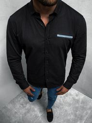 сорочка чоловіча Чорна OZONEE O/3015Z