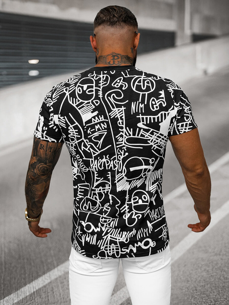 Футболка Чоловіча Чорна OZONEE O/T1269/3