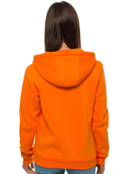 Bluza damska rozpinana z kapturem pomarańczowa OZONEE JS/W03Z