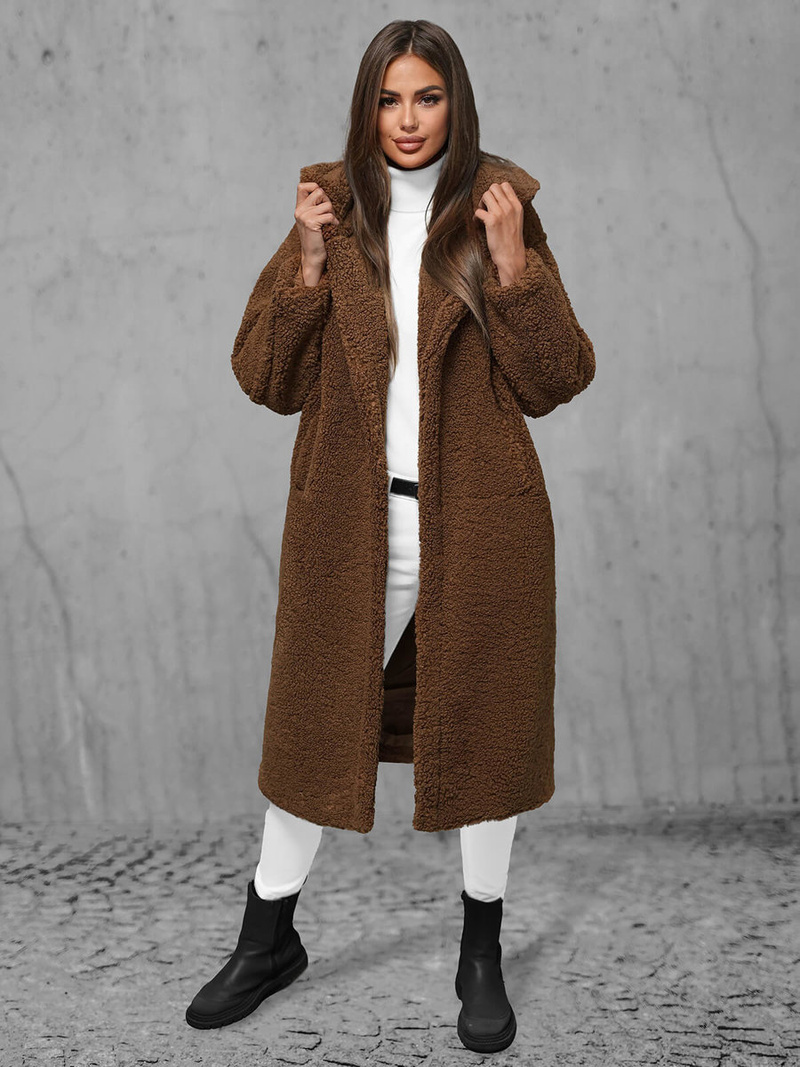 Жіноче пальто Коричнева OZONEE O/Z01