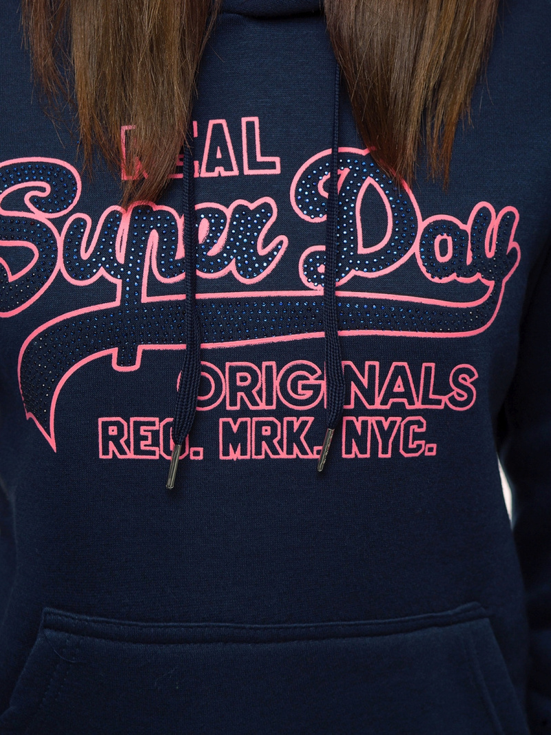 Жіноча Толстовка Темно-Синя OZONEE JS/B26016