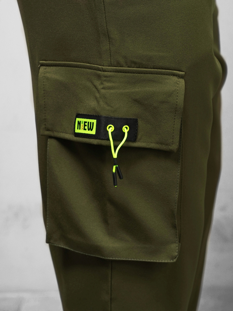 Spodnie męskie chino jogger khaki OZONEE O/CP150
