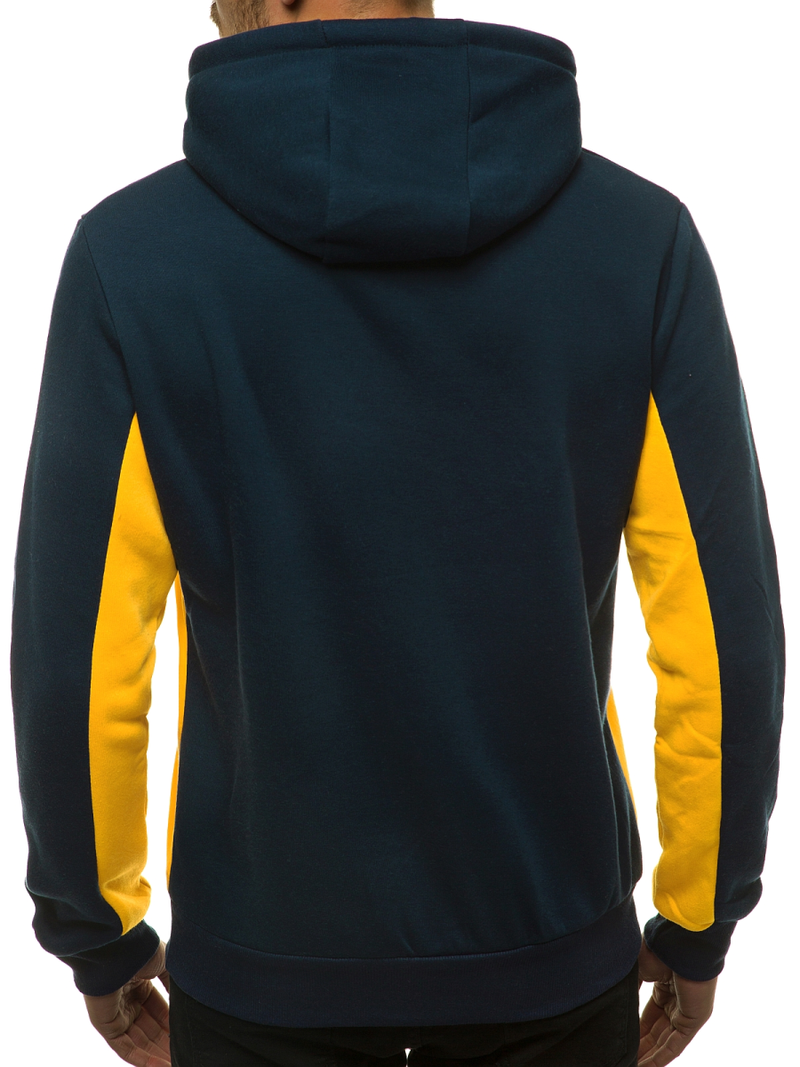 Bluza z kapturem męska żółta OZONEE JS/KS2115