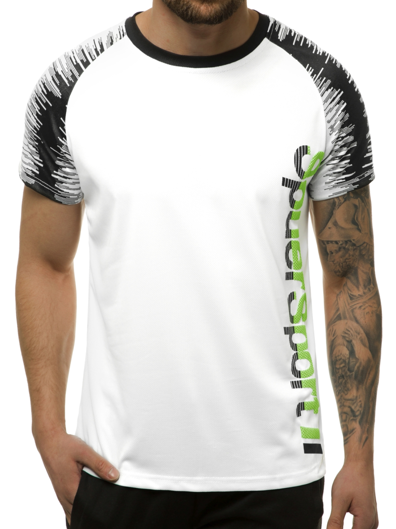 T-Shirt męski biały OZONEE JS/KS2069