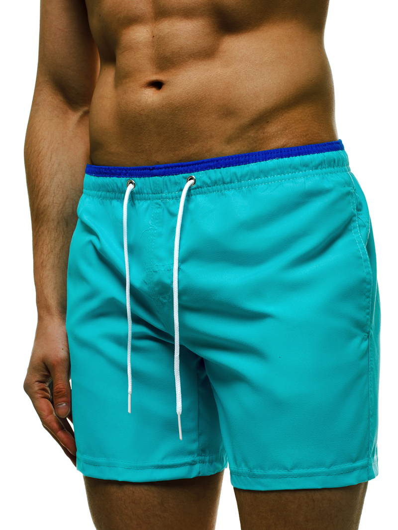 Spodenki kąpielowe męskie turkusowe OZONEE ST006-8