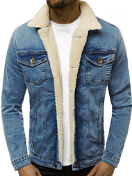 Kurtka męska jeans jasno-niebieska OZONEE BN/5941