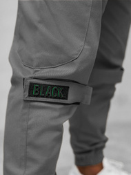 Spodnie męskie chino joggery szare OZONEE O/G3014Z