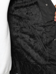 Kurtka zimowa damska parka z futerkiem czarna OZONEE O/M1556/1