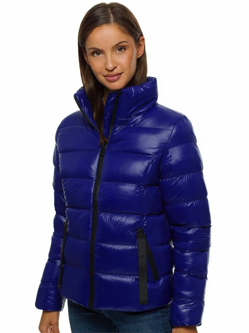 Kurtka pikowana damska granatowa OZONEE JS/M23061/9