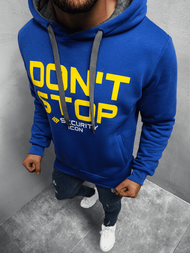 Bluza z kapturem męska niebieska OZONEE JS/Y10052