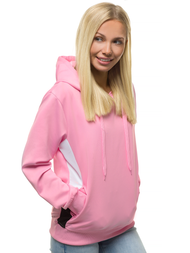 Bluza z kapturem damska jasno-różowa OZONEE JS/JK88125/20