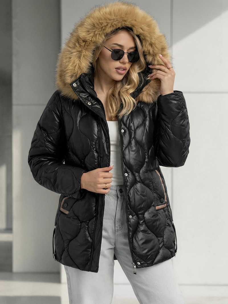 Куртка жіноча чорна OZONEE O/5M3226/392Z