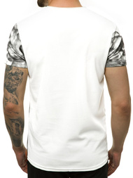 T-Shirt męski biały OZONEE JS/SS10999