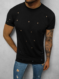T-Shirt męski czarny OZONEE NB/3009