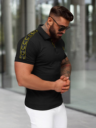 Футболка Поло Чоловіча Чорна OZONEE O/QQ1337