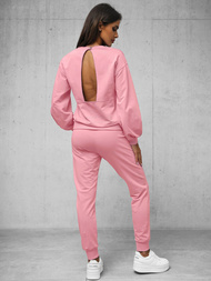 Жіночий спортивний костюм з двох частин pожевий OZONEE O/12113Z