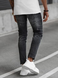Spodnie jeansowe męskie czarne OZONEE NB/MP0051NZ