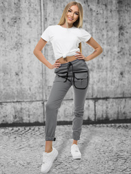 Штани Жіночі джоггери Графітові OZONEE O/8051