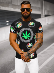 T-shirt męski czarny OZONEE O/T135/3