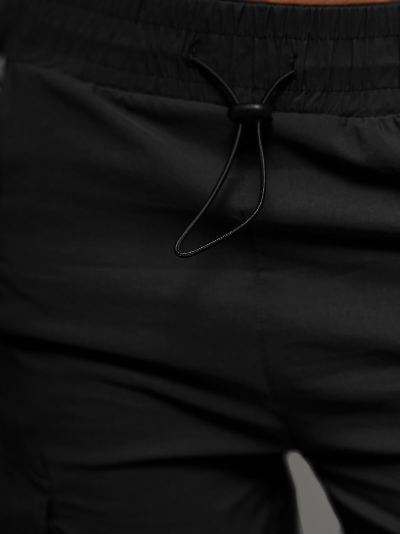 Spodnie damskie z szeroką nogawką czarne OZONEE O/TT00375/2