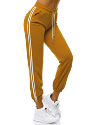 Spodnie dresowe damskie camel OZONEE JS/1020/A10