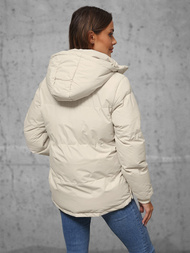 Куртка жіноча екрю OZONEE JS/5M3169/62