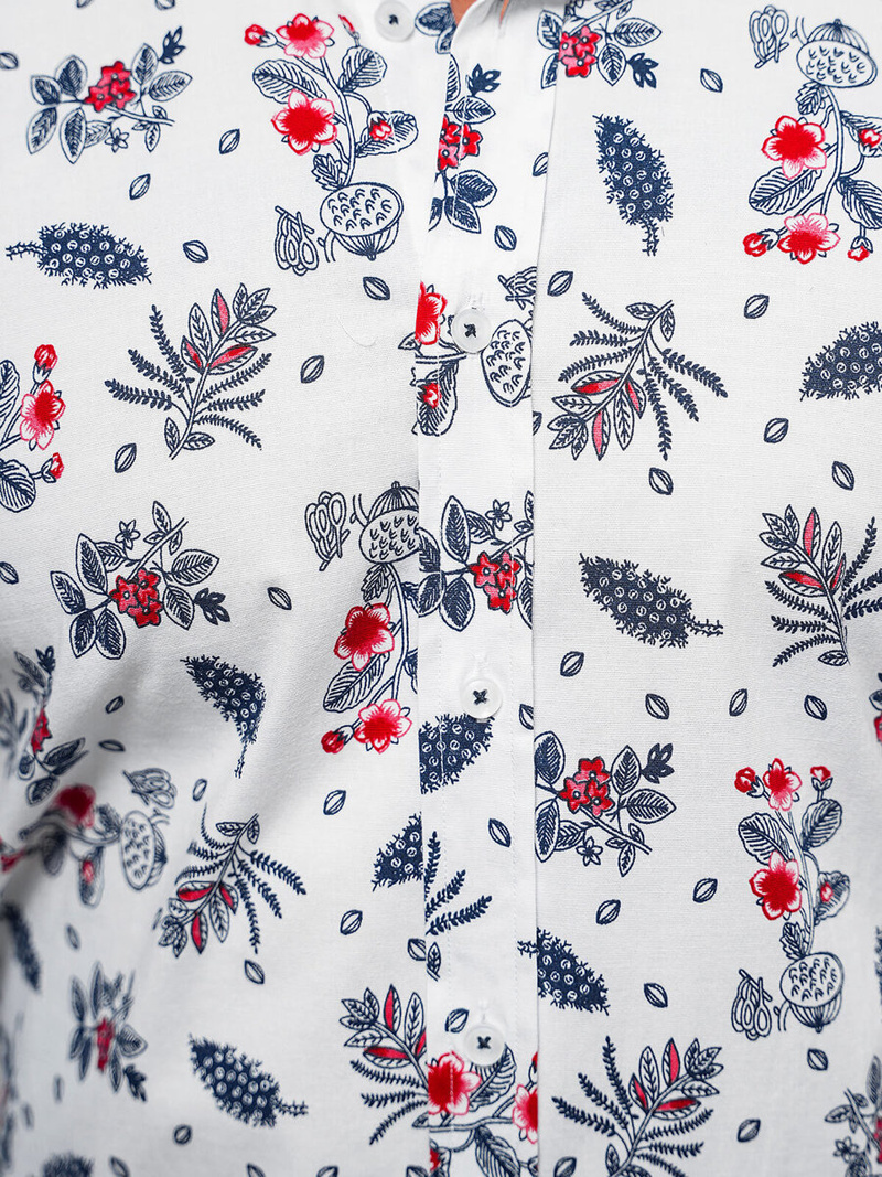 Класична сорочка чоловіча Бiла OZONEE O/733914