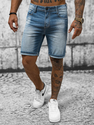 Spodenki męskie jeansowe niebieskie OZONEE NB/MP0264BC