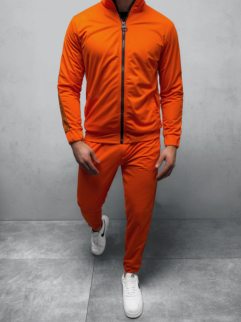 Spodnie dresowe męskie pomarańczowe OZONEE B/10018