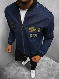 Kurtka męska jeansowa granatowa OZONEE NB/MJ509B