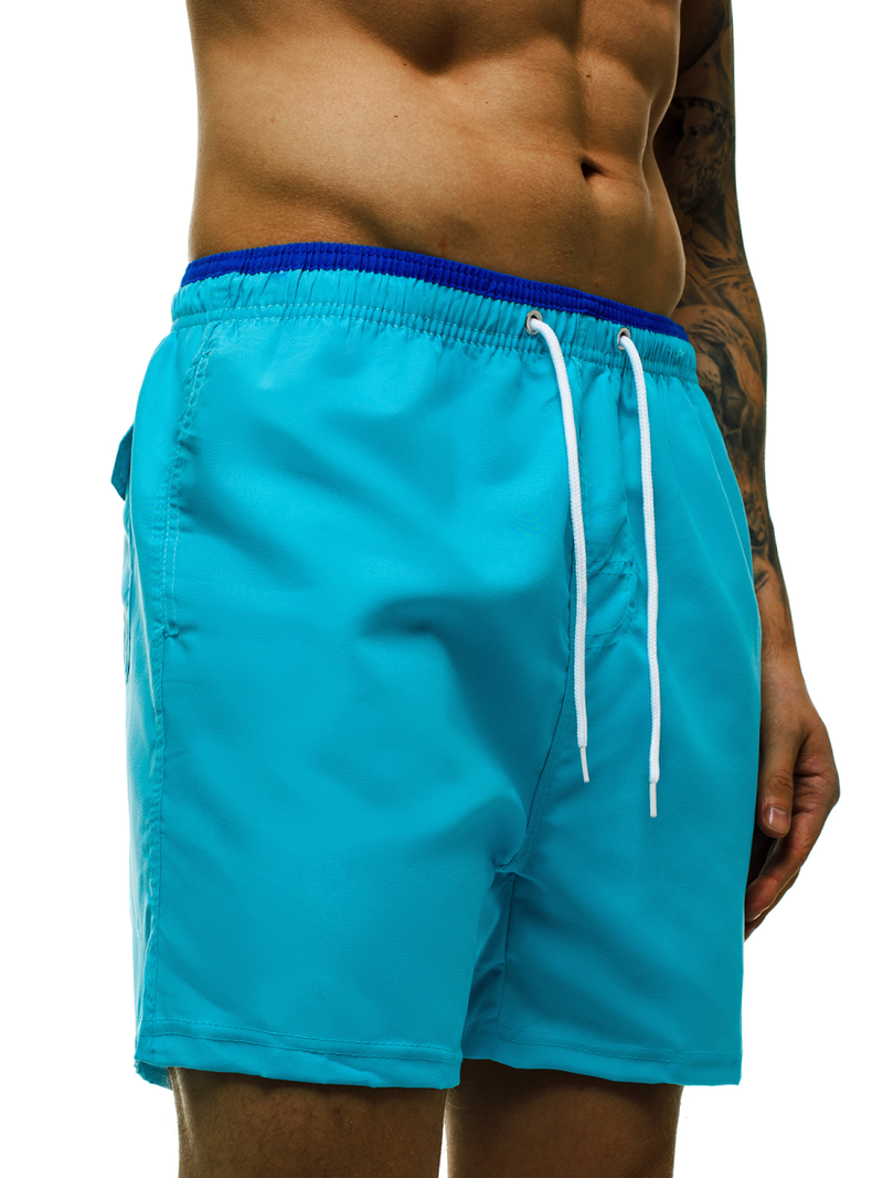 Spodenki kąpielowe męskie turkusowe OZONEE ST007-8