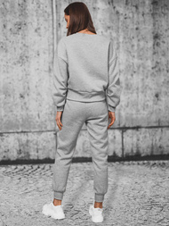 Komplet dresowy oversize dwuczęściowy damski szary OZONEE JS/8C71/2