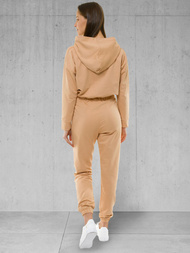 Komplet dresowy dwuczęściowy beżowy OZONEE O/12108