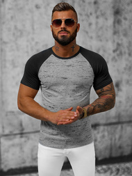 T-shirt męski szary OZONEE JS/8T226/2