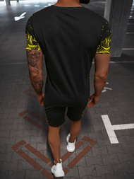 Чоловічий спортивний комплект Чорно-Жовтий OZONEE O/HM751