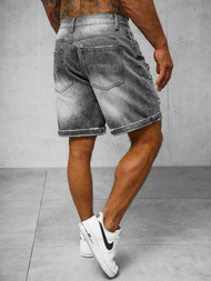 Spodenki męskie jeansowe czarne OZONEE O/JD-2447K