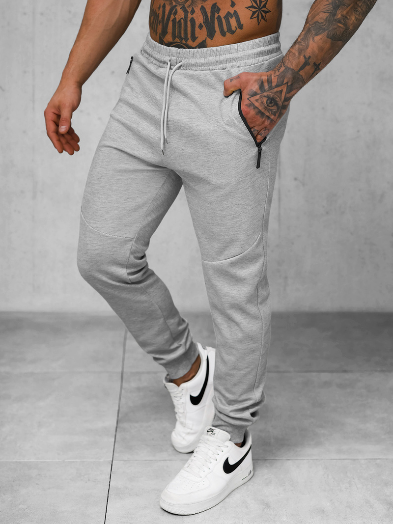 Spodnie dresowe męskie szare OZONEE JS/15K1818/2