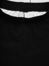 Spodnie damskie z szeroką nogawką czarne OZONEE JS/92K526/3