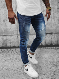 Spodnie jeansowe męskie niebieskie OZONEE NB/MP0028BZ