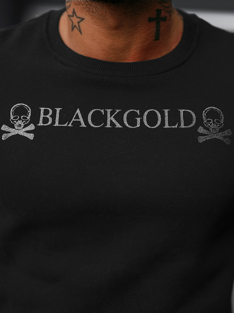 Bluza męska czarna OZONEE NB/MF2001Z