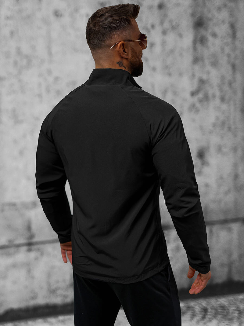 Kurtka przejściowa męska czarna OZONEE JS/M10302