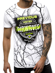 T-Shirt męski biały OZONEE JS/SS10962