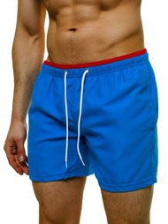 Spodenki kąpielowe męskie niebiesko-czerwone OZONEE ST006-7