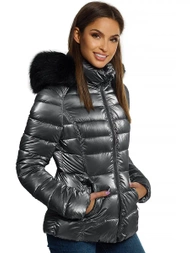 Куртка жіноча срібляста OZONEE O/DK030/45