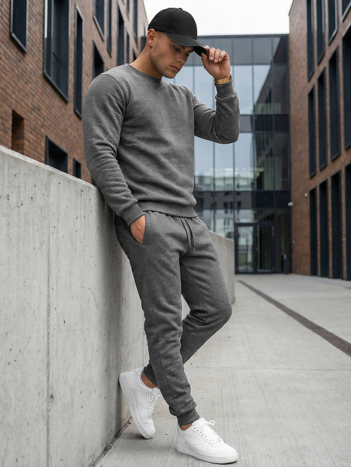 Спортивний костюм чоловічій Графітовий OZONEE JS/68C10380/5Z